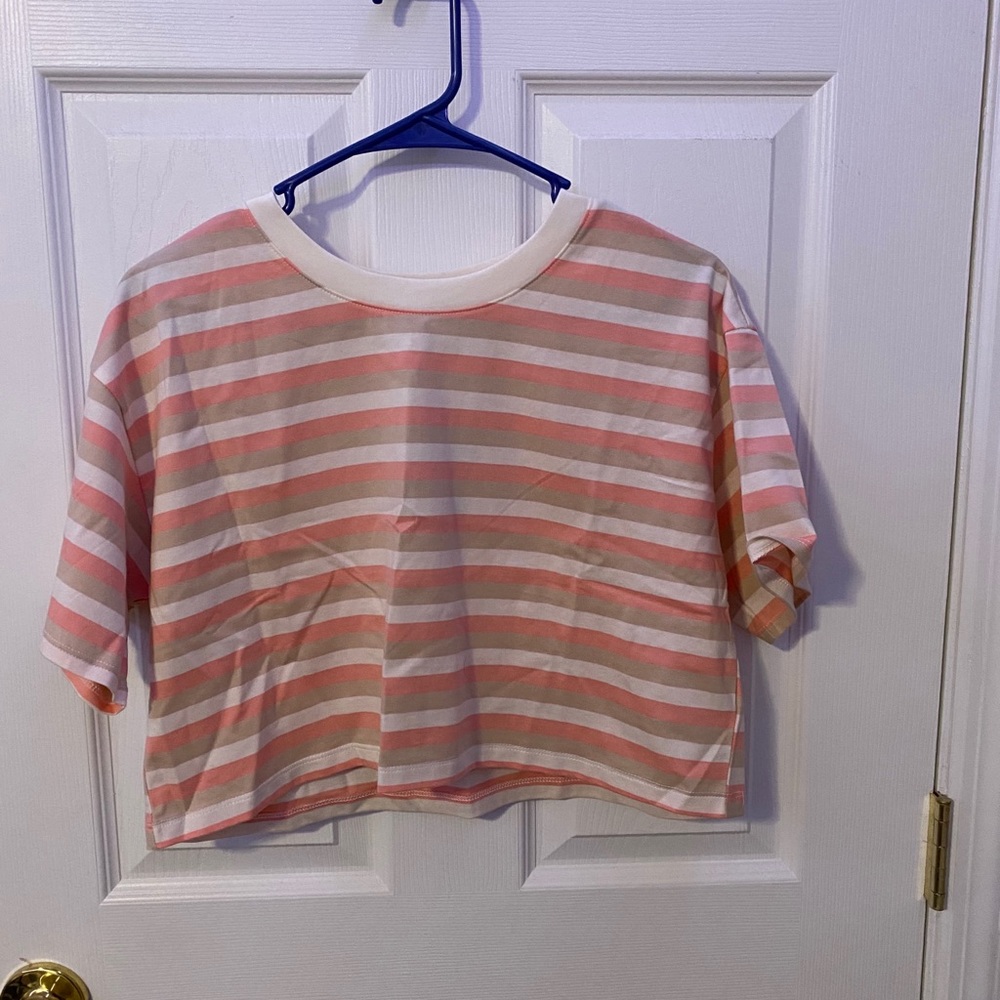Forever 21 Striped Crop-Top